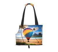 Hawaii - Bolsa de hombro para mascotas con estampado de globo aerostático, especialmente diseñada para perros y gatos pequeños, bandolera multifuncional y bolso de mano