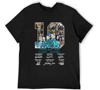 #Hawaii Five O 10 Years 2010 Signatures T Shirt Gift tee for Men's T-Shirt Black 3XL