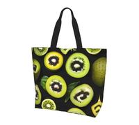 Hawaii Hot Air Balloon - Bolso de mano para mujer, gran capacidad, ideal para ir de compras, trabajo, viajes y gimnasio, Kiwi verde, One Size