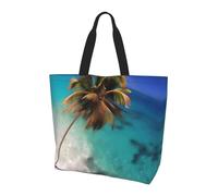 Hawaii Hot Air Balloon - Bolso de mano para mujer, gran capacidad, ideal para ir de compras, trabajo, viajes y gimnasio, Islas del Caribe, One Size