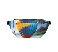 Hawaii Hot Air Balloon - Riñonera cruzada de gran capacidad, impermeable y resistente al polvo, cremallera segura, adecuada para viajes y actividades al aire libre.