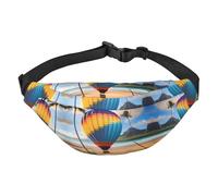 Hawaii Hot Air Balloon - Riñonera grande para niños, bolsa cruzada de viaje, adecuada para disfrutar de deportes, correr, ciclismo, viajes, pesca