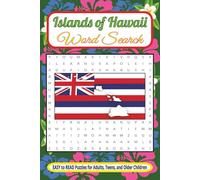 Hawaii Islands Word Search Puzzle Book: Word Searches with Easy to Read Print about Hawaii Islands, Hawaii Cities, Hawaii Beaches and More | 6x9 ... Gift for Holidays, Vacations and Free Times
