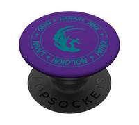Hawaii, Maui, Molokai, Lanai, Oahu Surfer con Big Wave PopSockets PopGrip Adhesivo