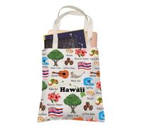 Hawaii Paradise of Pacific Vacation Lover - Bolsa de compras reutilizable, regalo de viaje para mejores amigos, mamá y papá, hawaii, 35cm ( 13.78 inch ) * 38 cm ( 14.96 inch)