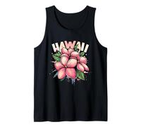 Hawaii Plumeria Frangipani Flower Maui Kauai Aloha Surfer Camiseta sin Mangas