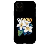 Hawaii Plumeria Frangipani Flower Maui Kauai Aloha Surfer Carcasa para iPhone 11