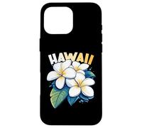 Hawaii Plumeria Frangipani Flower Maui Kauai Aloha Surfer Carcasa para iPhone 16 Pro MAX