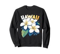 Hawaii Plumeria Frangipani Flower Maui Kauai Aloha Surfer Sudadera