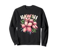 Hawaii Plumeria Frangipani Flower Maui Kauai Aloha Surfer Sudadera