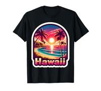 Hawaii Puesta Del Sol Playa Vacaciones De Verano Isla De Camiseta