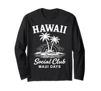 Hawaii Social Club Maui Days Island Vacaciones Manga Larga