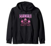Hawaii Surf Surfer Maui Hibiscus Aloha Surf Hawaii Sudadera con Capucha