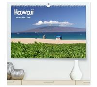 Hawaii und seine Aloha - Inseln (hochwertiger Premium Wandkalender 2026 DIN A2 quer), Kunstdruck in Hochglanz: Hawaii - der 50. Bundesstaat der USA. ... nördliche Spitze des polynesischen Dreiecks.