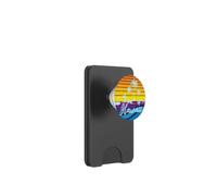 Hawaii Vintage Sunset Surfer Souvenir PopSockets PopWallet para MagSafe