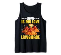 Hawaii Volcanoes Lava es mi lenguaje de Amor Volcano Lover Camiseta sin Mangas