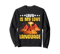 Hawaii Volcanoes Lava es mi lenguaje de Amor Volcano Lover Sudadera