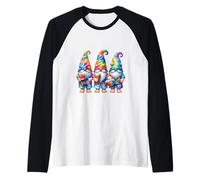 Hawaiian Beach GNOME For Men and Women Cute Summer Vacation Camiseta Manga Raglan
