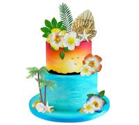 hawaiian beach surf decoracion de tarta de cumpleaños topper para fiesta de baño en la playa luau birthday baby shower party supplies