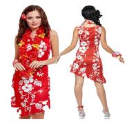 Hawaiian Belleza Mujer Disfraz Fiesta Playa Chica Hula Conjunto GB 12-14