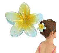 Hawaiian Flower Hair Clip, Pinza Pelo Flor Hawaianas, Clips de Pelo de Flor Colores Pinzas, Hair Garra Clip para Mujeres Niñas Diario Fiesta Boda Playa Viajes, Antideslizante
