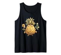 Hawaiian Graphic For Women Summer Vacation Funny Pineapple Camiseta sin Mangas
