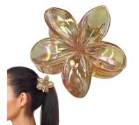 Hawaiian Hair Clip, Electroplate Tropical Flower Hairpin, Beach Tropical Flower Hairpin for Beach, Pool, Vacation Outfit, Stylish Hair Accessory for Summer, Elegant Floral Hairpin