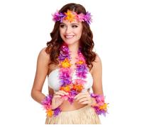 Hawaiian Hawaii Playa Tropical Despedida Soltero / A 5 Pieza Disfraz Kit Nuevo