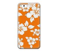 Hawaiian Hibiscus Orange Pattern Funda Carcasa Case para Google Pixel XL