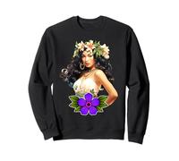 Hawaiian Hula Girl x Pretty Girl Acuarela Sudadera