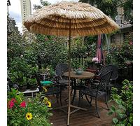 Hawaiian Market Umbrella Outdoor Beach Travel Straw Parasol UV Protection Ø2m Courtyard Garden Terrace Furniture Restaurant
