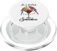 Hawaiian Parrots Drinking Margarita It's 5 O'Clock Somewhere PopSockets PopGrip para MagSafe