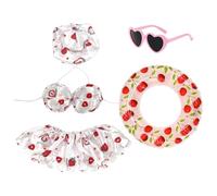 Hawaiian Porch Goose Outfits Waterproof Hawaiian Duck Costume Swimsuit