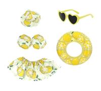 Hawaiian Porch Goose Outfits Waterproof Tropical Costume Cute Duck Clothes
