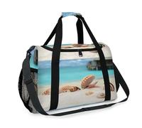 Hawaiian Shells - Bolsa de viaje para playa, para niñas, niños, mujeres y hombres, playa, fin de semana, noche, bolsa de hombro, bolsa de equipaje para viajes, deportes, gimnasio