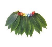 Hawaiian Skirts For Women - Green Hawaiian Skirts With Flower - Women Costume Accessory For Stage Performance Festival Autumn Beach Cosplay Halloween Photo Teens Party Bonfire Holiday And Others
