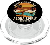 Hawaiian Soul Surf Club 70 Aloha Retro Beach Surfer Girl PopSockets PopGrip para MagSafe