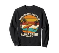Hawaiian Soul Surf Club 70 Aloha Retro Beach Surfer Girl Sudadera