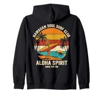 Hawaiian Soul Surf Club 70 Aloha Retro Beach Surfer Girl Sudadera con Capucha