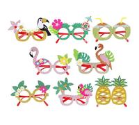 Hawaiian Sunglasses, 8X Hawaiian Sunglasses Frame, 7,65 pulgadas Funny Eyeglasses Decoration, Multicolor Fancy Dress Props for Boys, Girls and Beach Eyewear