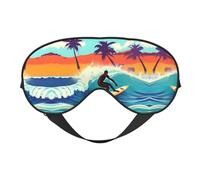 Hawaiian Surfer On - Antifaz unisex con bloqueo de luz ultrasuave para un sueño óptimo y cómodo