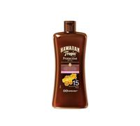 HAWAIIAN Tropic Aceite Solar Bronceador Glowing Protection SPF 15 - Tamaño Viaje 100ml | Protección UVA/UVB | Enriquecido con Coco | Resistente al Agua | Hipoalergénico | Cruelty Free