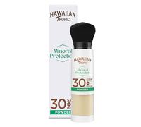 HAWAIIAN Tropic Brocha de Maquillaje SPF 30 - Protección Solar Mineral UVA/UVB, Acabado Mate, Sin Parabenos, Fragancia de Coco, 4.25g (Individual)