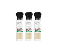 HAWAIIAN Tropic Brocha de Maquillaje SPF 30 - Protección Solar Mineral UVA/UVB, Acabado Mate, Sin Parabenos, Fragancia de Coco, 4.25g (Pack x3)