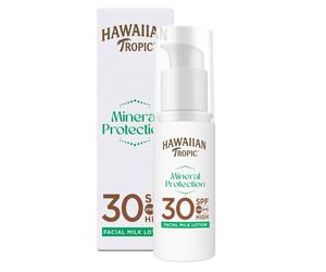 Hawaiian Tropic - Bronceador Summilk Mineral Face Fps 30+ Protección solar 50 ml unisex