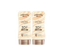 Hawaiian Tropic Hydrating Protection SPF 30 - Loción Solar Protectora con Cintas de Seda Hidratantes, Resistente al Agua hasta 12 Horas, Crema 180 ml (Paquete de 3)