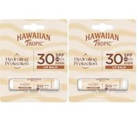 HAWAIIAN Tropic Lip Balm - Bálsamo Protector Solar de Labios Spf 30, Sabor Tropical, 4 Gramos (Paquete de 2)