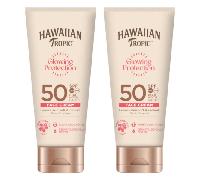 Hawaiian Tropic Loción Facial Glowing Protection SPF50 2x50 ml