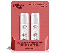 Hawaiian Tropic Mineral - Duopack Loción Leche Solar Nutritiva Corporal Factor SPF 30-100 ml, (Paquete de 2)