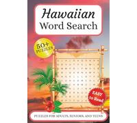 Hawaiian Word Search: Word searches with easy to read print about Hawaiian Islands, Tropical, and Beach themes. 6x9 inches, 110 pages, 50+ puzzles… Gifts for Vacations, Holidays and Spare Time.